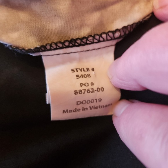 Barco One Zip Up Scrub Jacket Constellation Black White Size Medium - Picture 4 of 11